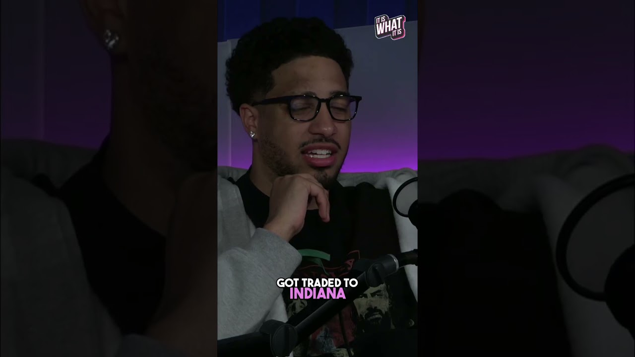 TYRESE HALIBURTON EXPLAINS THE REGGIE MILLER CHOKE SIGN AT THE KNICKS IN GAME 1