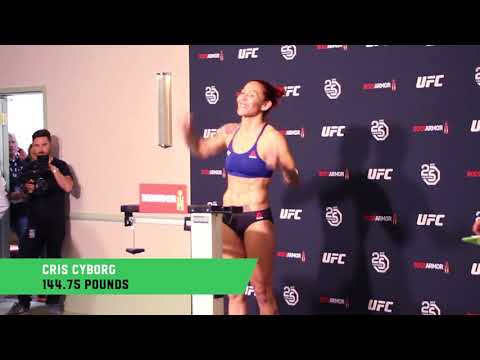 UFC 222 Official Weigh ins: Cris Cyborg vs. Yana Kunitskaya