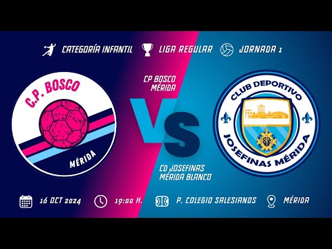 J1 Bosco Mérida -Vs- CD Josefinas Blanco - Jornada 1 - Infantil (16-10-2024)