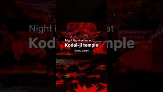 Night illumination at Kodai-ji temple in Kyoto
