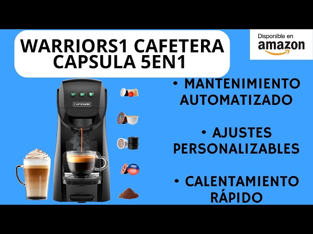 Vídeo relacionado con Magician2 Cafetera 5 en 1 para cápsulas Dolce Gusto, Nespresso, Lavazza A Modo Mio, ESE 44mm y Café Molido, Panel Táctil, Auto-Ajuste, Sin Palanca, 20Bar, Máquina Multicápsula Compacta Hogar y Oficina