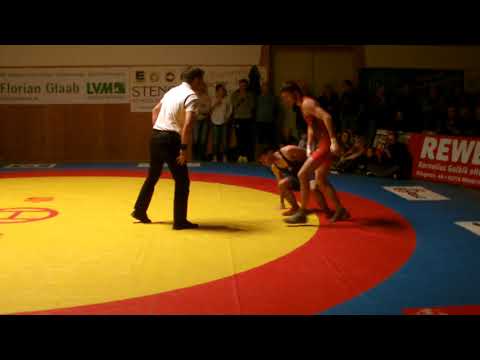 05.10.2019 RWG vs. KSC Niedernberg - 57kg Freistil: Erik Tangel vs Fahim Akbari