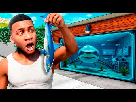 CONVERTÍ en un ACUARIO la CASA de FRANKLIN en GTA 5