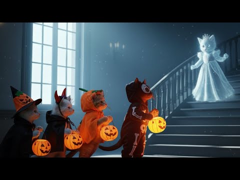 👻 The Haunted Castle Secret 🐾 Brave Kittens’ Halloween Adventure | A Heartwarming Mama Cat Story 🎃