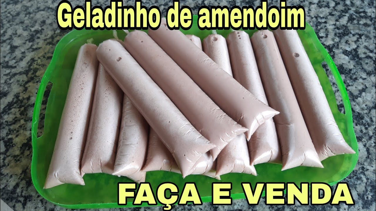 GELADINHO CREMOSO DE AMENDOIM | FAÇA E VENDA MUITO 🤑