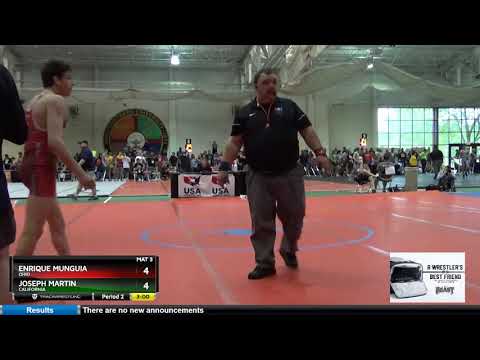 Junior Men 160 Enrique Munguia Ohio Vs Joseph Martin California