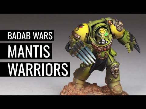How to Paint MANTIS WARRIORS | WARHAMMER 40k: THE BADAB WARS | Space Marines |