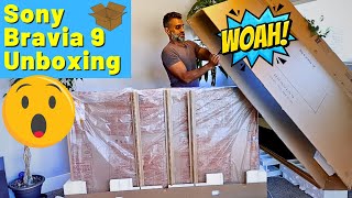 Giant Unboxing: Sony Bravia 9 Mini LED QLED TV