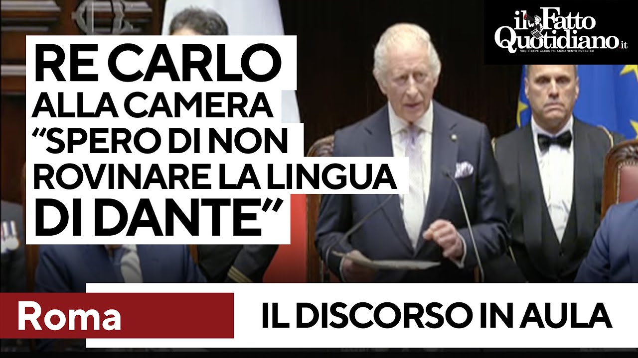 Il discorso di Re Carlo alla Camera tra incursioni nella lingua di Dante e battute