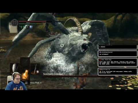 Sanctuary Guardian Boss Fight - Dark Souls Daughters of Ash (Stream Highlight)