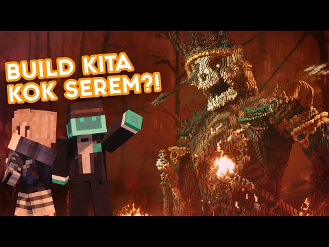 The Most Epic Halloween Build!!  Samurai Ghost Haunts Minecraft Indonesia!!