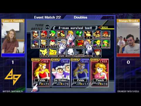 Event Match 22: lpac/Jonny Gamble (Blue) vs Stango/Brooke (Red) - Round Robin