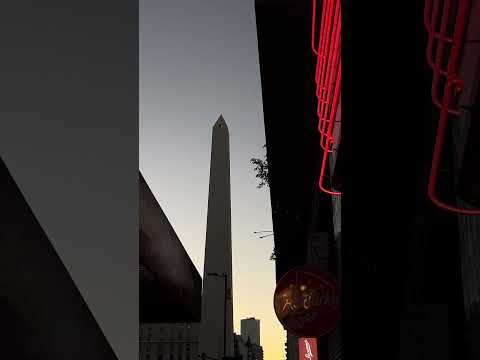 Buenos Aires 🧡Avenida Corrientes y 9 de Julio #buenosaires #obelisco