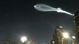 SpaceX Californians mistake lights in sky from SpaceX rocket launch for UFOs or nuclear attack