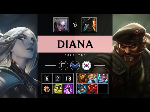 Diana Top vs Gangplank - KR Diamond Patch 25.15