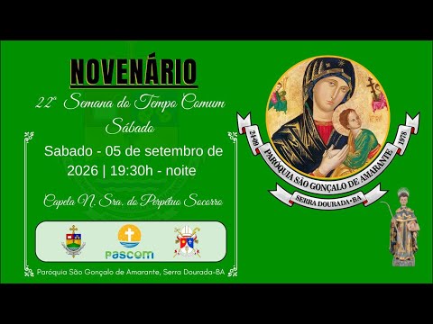 Novenário de Nossa Senhora do Perpétuo Socorro em Serra Dourada-BA.PASCOM