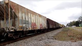 preview picture of video '[HD] CSXT Q492-15 - Ludowici, Georgia - Sunday December 15th, 2013.wmv'