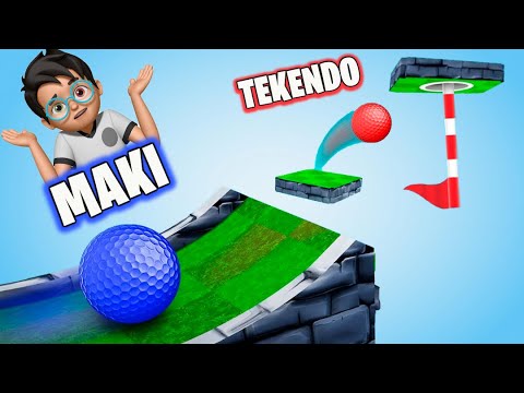¡NADIE PENSÓ QUE SERÍA TAN DIFÍCIL! 😱 MAPA TROLL ⛳ TEKENDO Y MAKI MAKI JUEGAN GOLF IT
