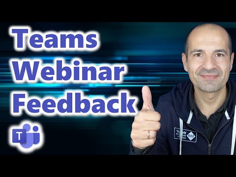 How to collect feedback after a webinar is over in Microsoft Teams How to collect feedback after a webinar is over in Microsoft Teams