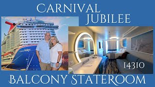 Carnival Jubilee Balcony Cabin Tour | First Impressions & Full Room Walkthrough of Cabin 14310