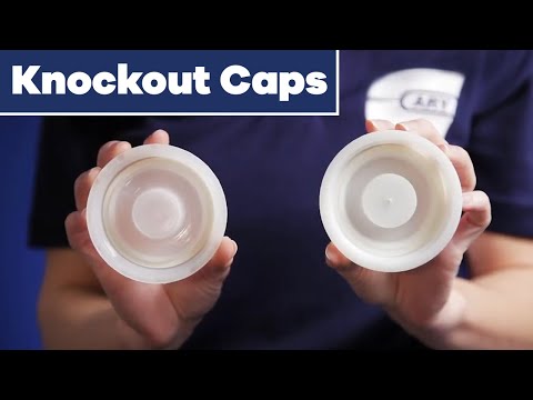How to use industrial knockout caps for plastic tight head c...