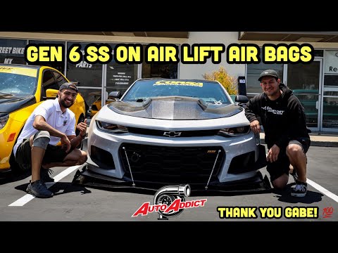 Gabe drove down from San Francisco to bag his SS CAMARO Air Lift Performance & 3P Air Management
