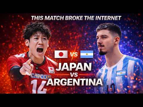 THIS MATCH BROKE THE INTERNET | Japan vs Argentina Volleyball Battle