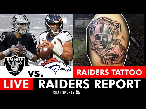 Raiders Tattoo Live + Today’s News, NFL Rumors, Interviews & Raiders vs. Broncos Madden Simulation Video