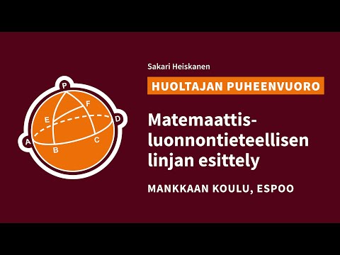 Huoltaja / Matikkamankkaan LUMA-linjan esittely