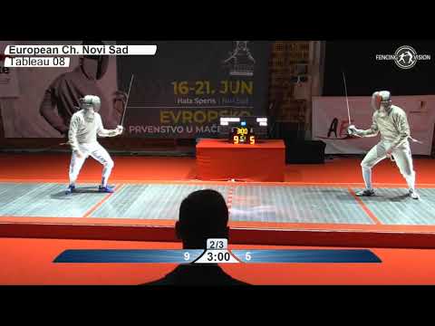 2018 T08 04 M S Individual Novi Sad SRB European Championships RED SEITZ FRA vs DANILENKO RUS