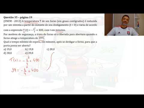 (ENEM - 2013) A temperatura T de um forno (em graus centígrados) é reduzida por um sistema a partir