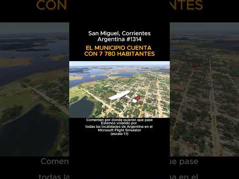 San Miguel, Corrientes desde el Microsoft Flight Simulator #sanmiguel #corrientes #msfs #argentina