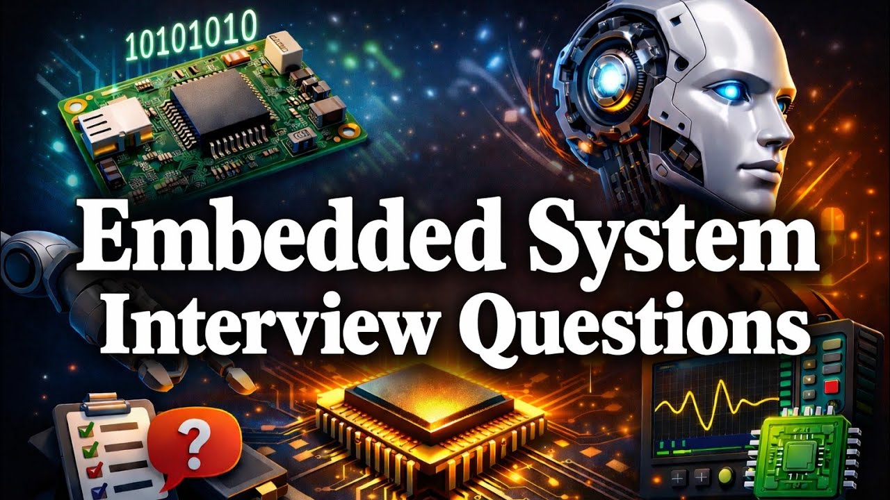 Embedded System Interview Questions  | Embedded Protocols | Microprocessor and Microcontroller