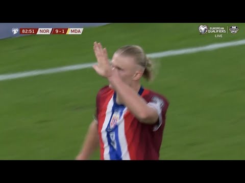Erling Haaland scored crazy 5 GOALS vs Moldova | Norway vs Moldova