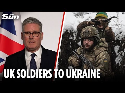 British troops will be sent to military hubs in Ukraine alongside European allies after ceasefire