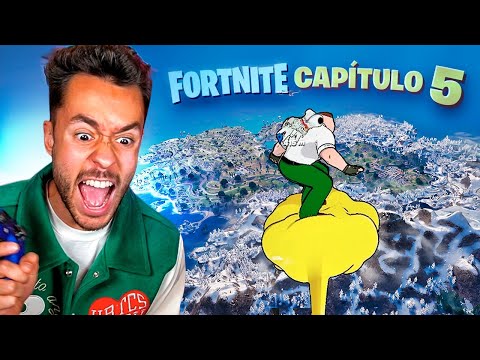 MY FIRST GAME on the NEW CHAPTER 5 MAP of Fortnite - TheGrefg