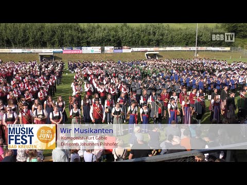 Wir Musikanten - Gesamtspiel beim Bezirksmusikfest Bad Kreuzen 2023