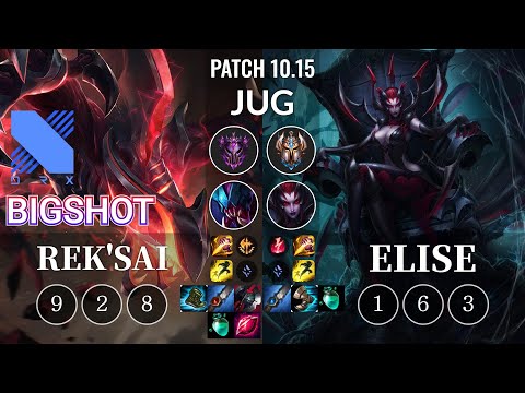 DRX BigShot Rek'Sai vs Elise Jungle - KR Patch 10.15