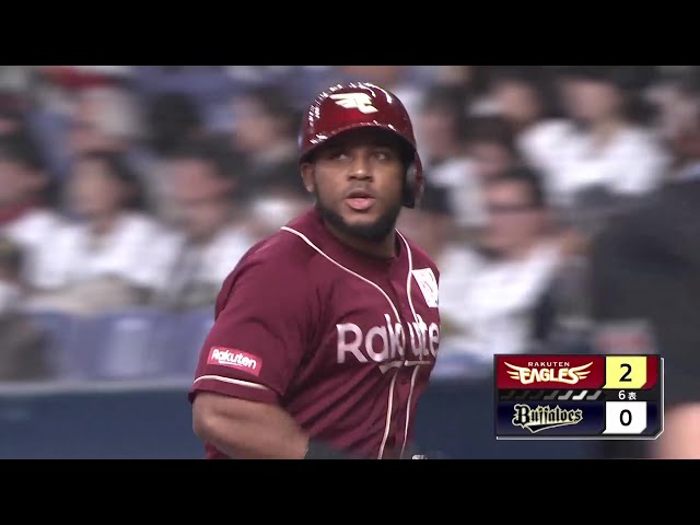 【6回表】変化球を上手く捉えた!! イーグルス・フランコ 点差を広げるセンターへの犠牲フライ!! 2025年3月29日 オリックス・バファローズ 対 東北楽天ゴールデンイーグルス