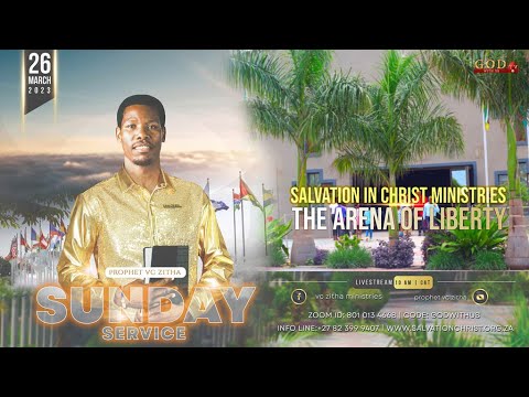 SICM - LIVE SUNDAY SERVICE WITH PROPHET VC ZITHA 26TH MARCH 2023