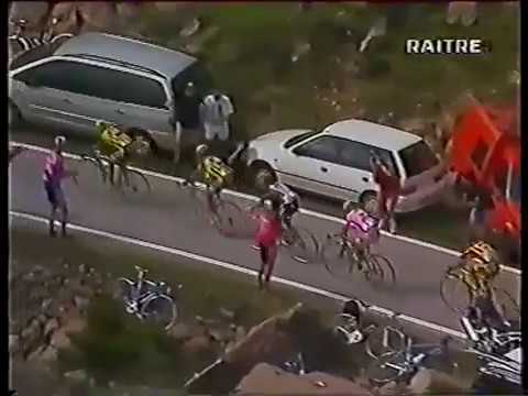 PANTANI VINCE  ALL ALPE DI PAMPEAGO GIRO 1999
