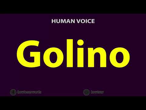 How To Pronounce Golino