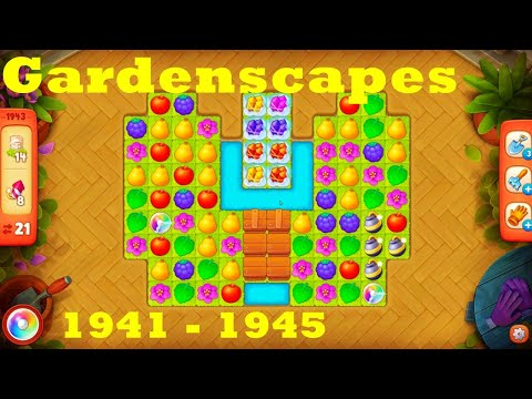 Gardenscapes Level 1941 - 1945 HD Walkthrough | 3 - match game | gameplay | android | ios | pc | app