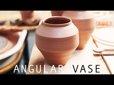 Making a Bellied Angular Vase Form — Narrated
