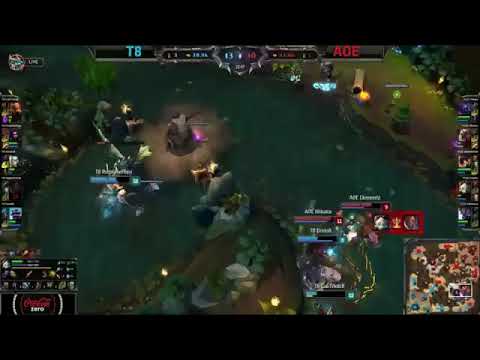 T8 Maplestreet Lucian VS AOE Elementz Trundle Highlights   2014 NA CS Summer HQ