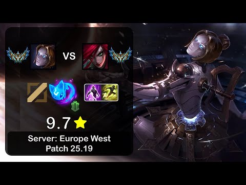 Orianna Mid vs Katarina - EUW Challenger - Patch 25.19
