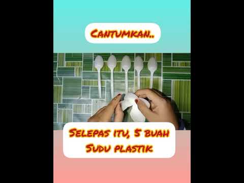 Bunga Daisy Dari Sudu Plastik 🌼