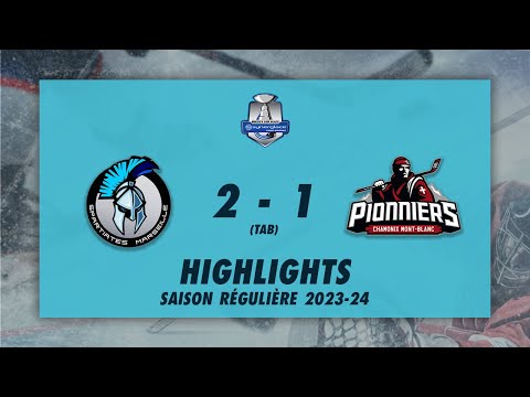 Spartiates de Marseille 2-1 (TAB) Pionniers de Chamonix - Highlights - Synerglace Ligue Magnus 23/24