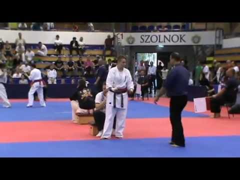 Shinkyokushinkai Cup of Europe 2015 - Anna Vishnyakova - fight 1