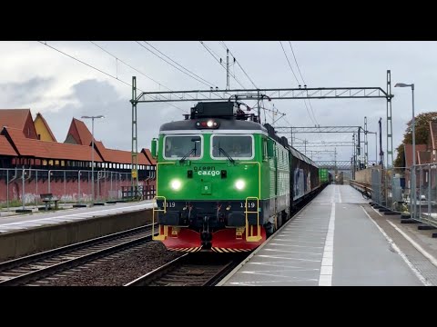 Höst på den Svenska Järnvägen del 6 - Tåg på Hjärup Station